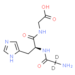 ChemSpider 2D Image | (2,2-~2~H_2_)Glycyl-L-histidylglycine | C10H13D2N5O4