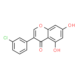ChemSpider 2D Image | 3'-chloro-5,7-dihydroxyisoflavone | C15H9ClO4