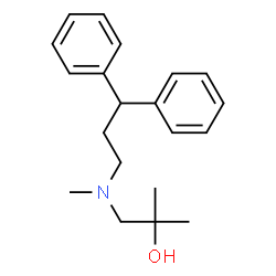 ChemSpider 2D Image | 1-[(3,3-Diphenylpropyl)methylamino]-2-methyl-2-propanol | C20H27NO