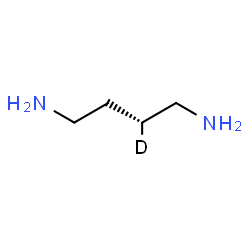 ChemSpider 2D Image | (2R)-1,4-(2-~2~H_1_)Butanediamine | C4H11DN2