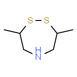 ChemSpider 2D Image | 3,7-Dimethyl-1,2,5-dithiazepane | C6H13NS2