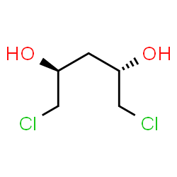ChemSpider 2D Image | (2S,4S)-1,5-Dichloro-2,4-pentanediol | C5H10Cl2O2
