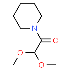 ChemSpider 2D Image | 2,2-Dimethoxy-1-(1-piperidinyl)ethanone | C9H17NO3