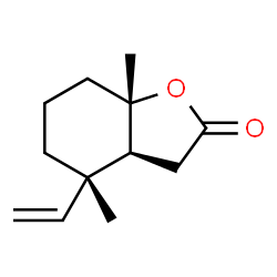 ChemSpider 2D Image | (3aS,4S,7aS)-4,7a-Dimethyl-4-vinylhexahydro-1-benzofuran-2(3H)-one | C12H18O2