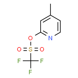 ChemSpider 2D Image | 4-Methyl-2-pyridinyl trifluoromethanesulfonate | C7H6F3NO3S