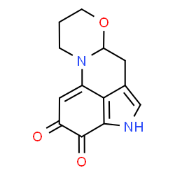 ChemSpider 2D Image | 6,6a,9,10-Tetrahydro-2H,8H-[1,3]oxazino[3,2-a]pyrrolo[4,3,2-de]quinoline-2,3(4H)-dione | C13H12N2O3