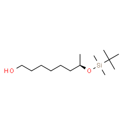 ChemSpider 2D Image | (7R)-7-{[Dimethyl(2-methyl-2-propanyl)silyl]oxy}-1-octanol | C14H32O2Si
