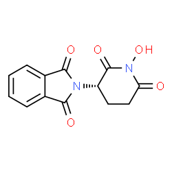 ChemSpider 2D Image | 2-[(3S)-1-Hydroxy-2,6-dioxo-3-piperidinyl]-1H-isoindole-1,3(2H)-dione | C13H10N2O5