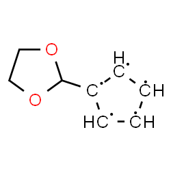 ChemSpider 2D Image | 1-(1,3-Dioxolan-2-yl)-1,2,3,4,5-cyclopentanepentayl | C8H9O2