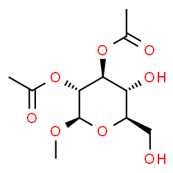 ChemSpider 2D Image | Methyl 2,3-di-O-acetyl-beta-D-glucopyranoside | C11H18O8