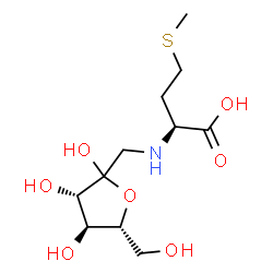 ChemSpider 2D Image | (2S)-4-(Methylsulfanyl)-2-({[(3S,4S,5R)-2,3,4-trihydroxy-5-(hydroxymethyl)tetrahydro-2-furanyl]methyl}amino)butanoic acid | C11H21NO7S