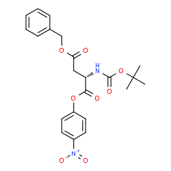 ChemSpider 2D Image | Boc-Asp(OBzl)-Onp | C22H24N2O8