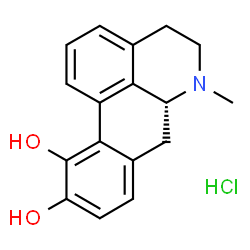 ChemSpider 2D Image | (R)-(-)-Apomorphine hydrochloride | C17H18ClNO2