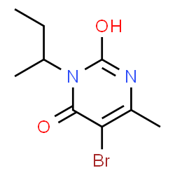 ChemSpider 2D Image | Bromacil | C9H13BrN2O2