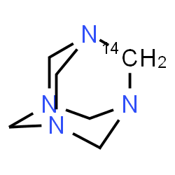 ChemSpider 2D Image | (2-~14~C)-1,3,5,7-Tetraazatricyclo[3.3.1.1~3,7~]decane | C514CH12N4