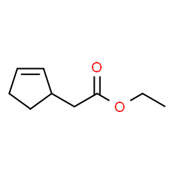 ChemSpider 2D Image | Ethyl 2-cyclopentene-1-acetate | C9H14O2