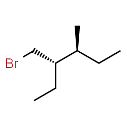 ChemSpider 2D Image | (3S,4S)-3-(Bromomethyl)-4-methylhexane | C8H17Br