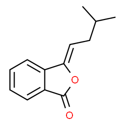 ChemSpider 2D Image | (3Z)-3-(3-Methylbutylidene)-2-benzofuran-1(3H)-one | C13H14O2