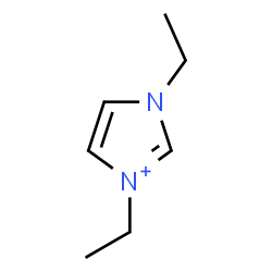 ChemSpider 2D Image | 1,3-Diethyl-1H-imidazol-3-ium | C7H13N2