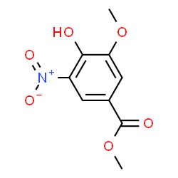 ChemSpider 2D Image | Methyl 4-hydroxy-3-methoxy-5-nitrobenzoate | C9H9NO6