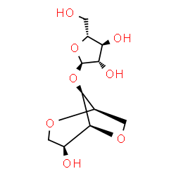 ChemSpider 2D Image | 1,4:2,6-Dianhydro-3-O-alpha-D-arabinofuranosyl-L-glucitol | C11H18O8