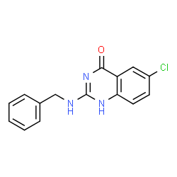 ChemSpider 2D Image | 2-(benzylamino)-6-chloroquinazolin-4-ol | C15H12ClN3O
