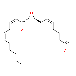 ChemSpider 2D Image | (5Z)-7-{(2S,3S)-3-[(1S,2Z,5Z)-1-Hydroxy-2,5-undecadien-1-yl]-2-oxiranyl}-5-heptenoic acid | C20H32O4