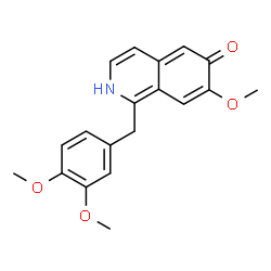ChemSpider 2D Image | 1-(3,4-Dimethoxybenzyl)-7-methoxy-6(2H)-isoquinolinone | C19H19NO4