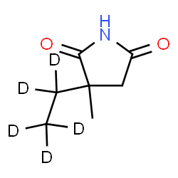 ChemSpider 2D Image | Ethosuximide-d5 | C7H6D5NO2