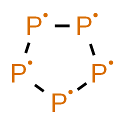 ChemSpider 2D Image | 1,2,3,4,5-Pentaphospholanepentayl | P5