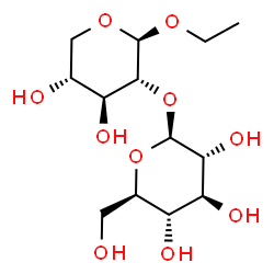 ChemSpider 2D Image | Ethyl 2-O-beta-D-glucopyranosyl-beta-D-xylopyranoside | C13H24O10