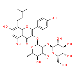 ChemSpider 2D Image | Ikarisoside B | C32H38O15