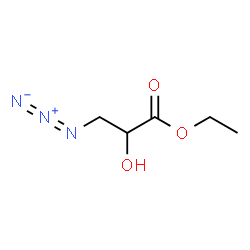 ChemSpider 2D Image | Ethyl 3-azido-2-hydroxypropanoate | C5H9N3O3