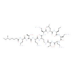 ChemSpider 2D Image | (6S)-N-[(2S)-4-Amino-1-{[(2S,3R)-1-{[(2S)-4-amino-1-oxo-1-({(3S,6S,9S,12S,15R,18S,21S)-6,9,18-tris(2-aminoethyl)-3-[(1R)-1-hydroxyethyl]-15-isobutyl-2,5,8,11,14,17,20-heptaoxo-12-propyl-1,4,7,10,13,16
,19-heptaazacyclotricosan-21-yl}amino)-2-butanyl]amino}-3-hydroxy-1-oxo-2-butanyl]amino}-1-oxo-2-butanyl]-6-methyloctanamide | C52H98N16O13