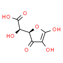 ChemSpider 2D Image | L-threo-Hex-1-en-3-ulosefuranuronic acid | C6H6O7