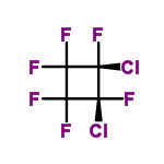 InChI=1/C4Cl2F6/c5-1(7)2(6,8)4(11,12)3(1,9)10/t1-,2+