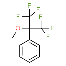 ChemSpider 2D Image | (1,1,1,3,3,3-Hexafluoro-2-methoxy-2-propanyl)benzene | C10H8F6O