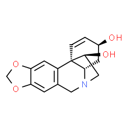 ChemSpider 2D Image | (3beta,11R,13beta)-1,2-Didehydrocrinan-3,11-diol | C16H17NO4