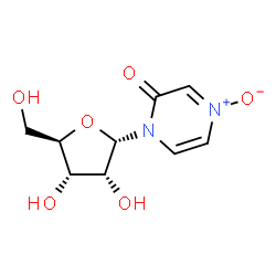 ChemSpider 2D Image | 1-(alpha-D-Ribofuranosyl)-2(1H)-pyrazinone 4-oxide | C9H12N2O6
