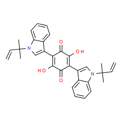 ChemSpider 2D Image | asterriquinone | C32H30N2O4