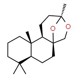 ChemSpider 2D Image | (1S,4S,9S,10R,13S)-5,5,9,13-Tetramethyl-14,16-dioxatetracyclo[11.2.1.0~1,10~.0~4,9~]hexadecane | C18H30O2