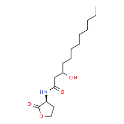 ChemSpider 2D Image | 3-Hydroxy-N-[(3S)-2-oxotetrahydro-3-furanyl]dodecanamide | C16H29NO4