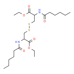 ChemSpider 2D Image | Diethyl N,N'-dihexanoylcystinate | C22H40N2O6S2