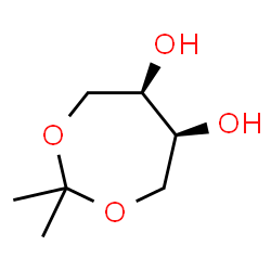 ChemSpider 2D Image | (5R,6S)-2,2-Dimethyl-1,3-dioxepane-5,6-diol | C7H14O4