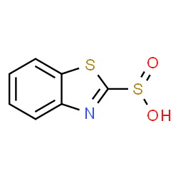 ChemSpider 2D Image | 2-Benzothiazolesulfinicacid(9CI) | C7H5NO2S2