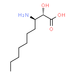 ChemSpider 2D Image | (2S,3R)-3-Amino-2-hydroxydecanoic acid | C10H21NO3