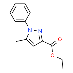 ChemSpider 2D Image | Ethyl 5-methyl-1-phenylpyrazole-3-carboxylate | C13H14N2O2