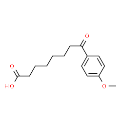ChemSpider 2D Image | 8-(4-Methoxyphenyl)-8-oxooctanoic acid | C15H20O4