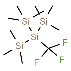 ChemSpider 2D Image | 1,1,1,3,3,3-Hexamethyl-2-(trifluoromethyl)-2-(trimethylsilyl)trisilane | C10H27F3Si4