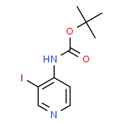 ChemSpider 2D Image | N-Boc-4-Amino-3-iodopyridine | C10H13IN2O2